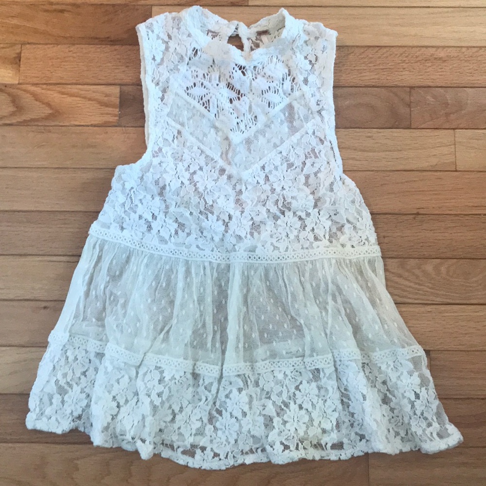 Free People Lace Blouse - XS